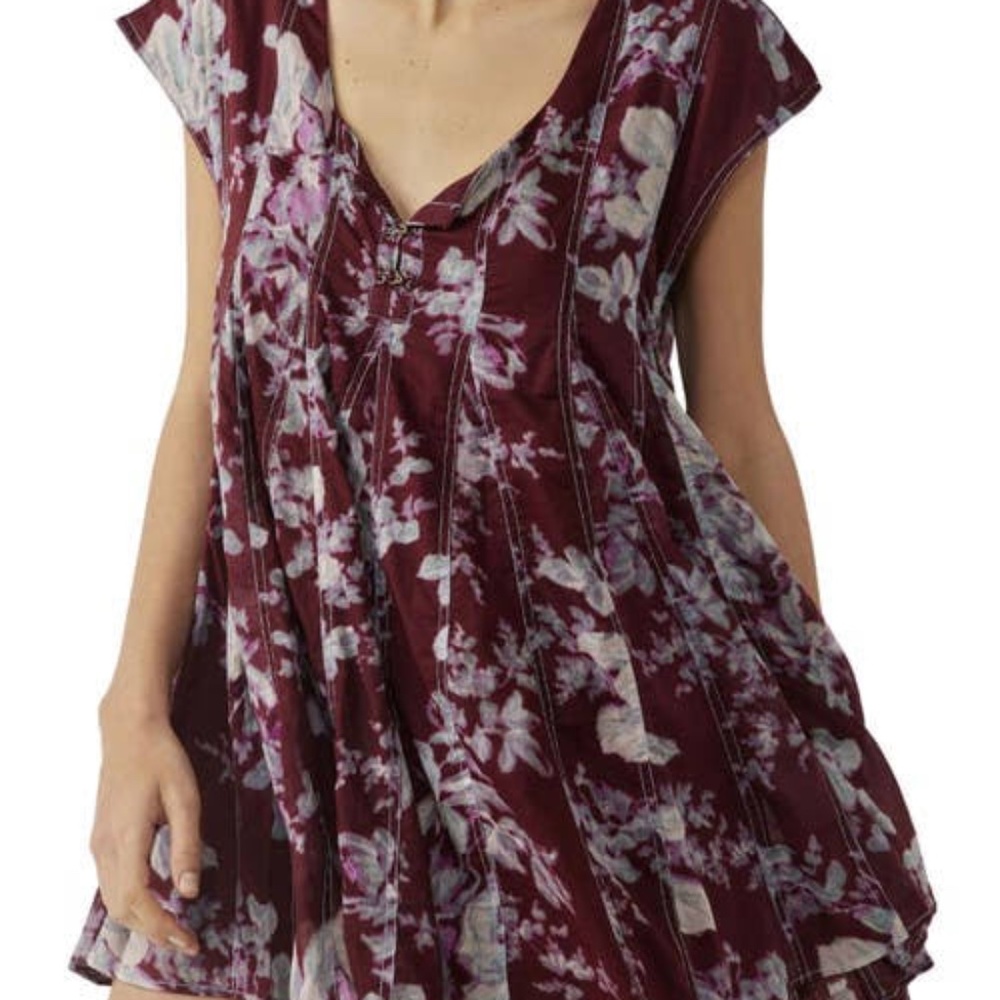 Free People Sully Floral Mini Dress size M